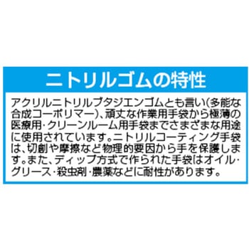 ニトリルゴムコーティング手袋 エスコ