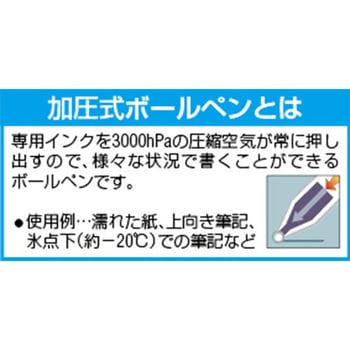 ノック式加圧式ボールペン(油性) エスコ