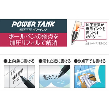 ノック式加圧式ボールペン(油性) エスコ