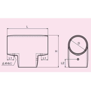 パイプジョイントチーズ(ステンレス製) エスコ