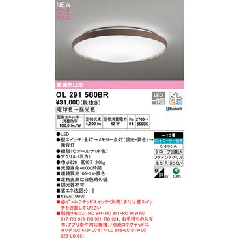 OL291560BR LEDシーリングライト 1台 オーデリック(ODELIC) 【通販