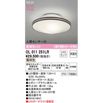 LEDポーチライト連動形シーリングライト ODELIC(オーデリック)