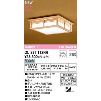 OL291112NR 小型LEDシーリングライト 1台 オーデリック(ODELIC) 【通販