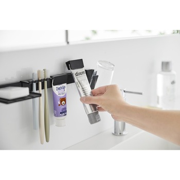 フィルムフック歯ブラシ&歯磨き用品収納セット タワー 山崎実業