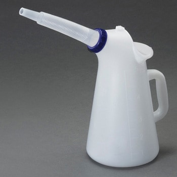 プラスチックオイルジョッキ(ふた・網付) エスコ