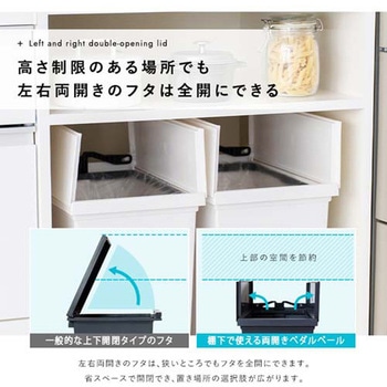 ペダル開閉ダストボックス エスコ