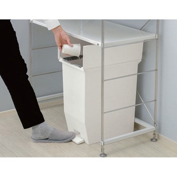 ペダル開閉式ダストボックス - エスコ