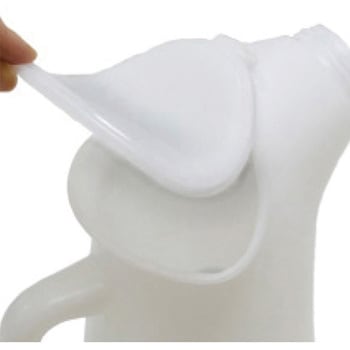 プラスチックオイルジョッキ(ふた・網付) エスコ