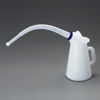 プラスチックオイルジョッキ(ふた・網付) エスコ