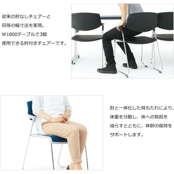 会議用イス サティオ 背カバータイプ(配送・組立サービス付き) コクヨ