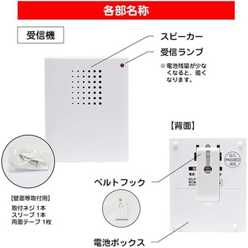 ポータブルワイヤレス呼び出し器 エスコ