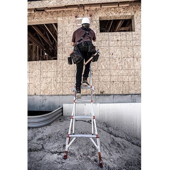 ユニバーサルはしご兼用脚立(水平レベラー付) エスコ