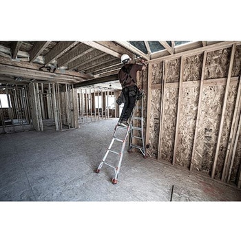 ユニバーサルはしご兼用脚立(水平レベラー付) エスコ