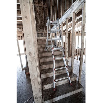 ユニバーサルはしご兼用脚立(水平レベラー付) エスコ