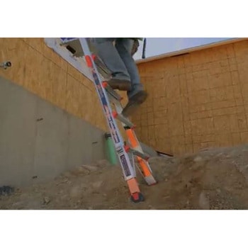 ユニバーサルはしご兼用脚立(水平レベラー付) エスコ