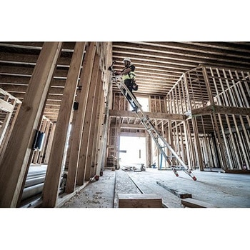 ユニバーサルはしご兼用脚立(水平レベラー付) エスコ