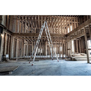 ユニバーサルはしご兼用脚立(水平レベラー付) エスコ