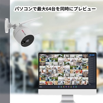 ワイヤレスカメラモニターセット ワイヤレスカメラレコーダーセット エスコ