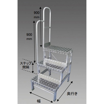 作業台(左手すり付) - エスコ