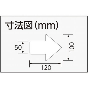 ユニピタ OAフロア用粘着表示ステッカー(矢印タイプ) ユニット