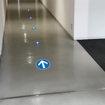 ユニピタ OAフロア用粘着表示ステッカー(矢印タイプ) ユニット