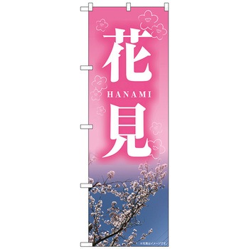 のぼり旗 花見 HANAMI NAD No.82713 W600×H1800 トレード