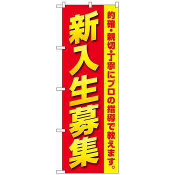 のぼり旗 新入生募集 プロの指導 No．GNB-4285 W600×H1800 トレード