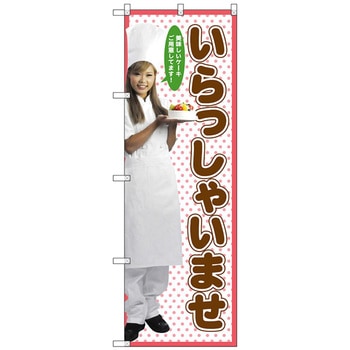 のぼり旗 いらっしゃいませ No．SNB-2822 W600×H1800 トレード