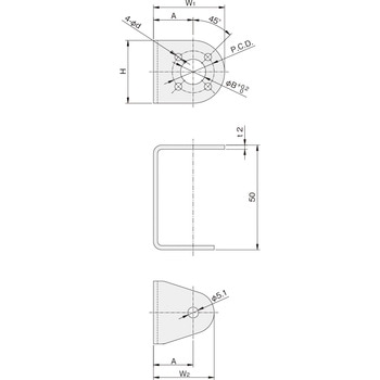 パラレルリンク用 Eタイプ 真空パッドブラケット 岩田製作所
