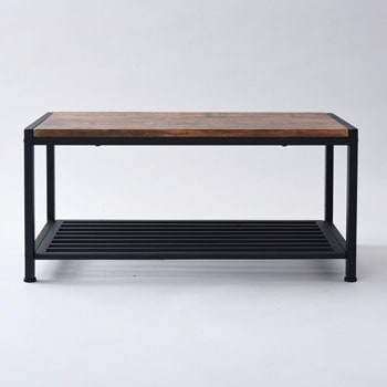 ヤマゼン YAMAZEN TVテーブル FAT-8040(ABR/SBK) FAT-8040(ABR/SBK) テレビ台 兼 ローテーブル (幅78cm) 1台 YAMAZEN