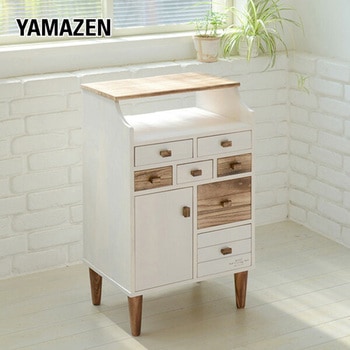 天然木ファックス台 YAMAZEN(山善)