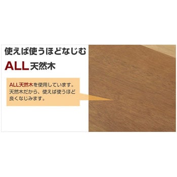 天然木折りたたみデスク ロータイプ YAMAZEN(山善)
