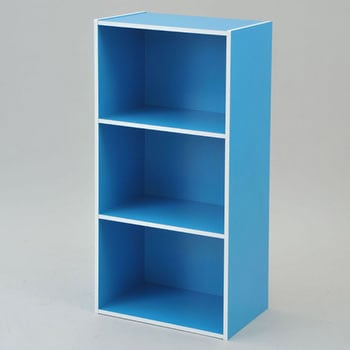 GCB3-(BL) 3段カラーボックス YAMAZEN(山善) 70568566