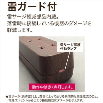 4個口コンセントタップ 延長コード(1.5m) TOPLAND