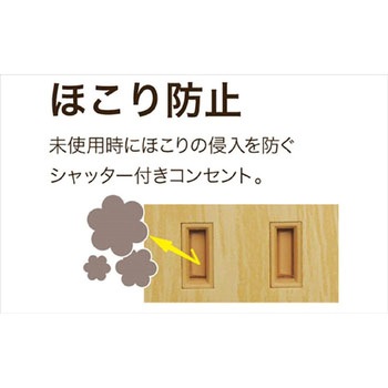 4個口コンセントタップ 延長コード(1.5m) TOPLAND