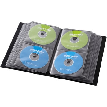 サンワサプライ DVD・CDファイルケース（72枚収納・ブラック
