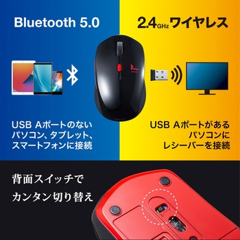 ブルーLEDマウス サンワサプライ