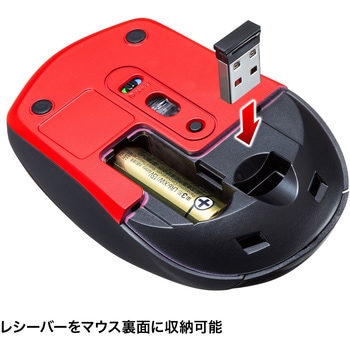 ブルーLEDマウス サンワサプライ