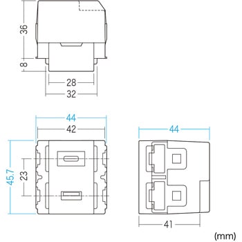 埋込USB給電用コンセント サンワサプライ