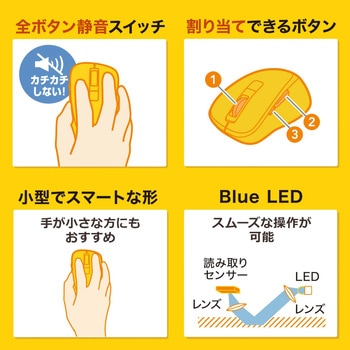ブルーLEDマウス サンワサプライ