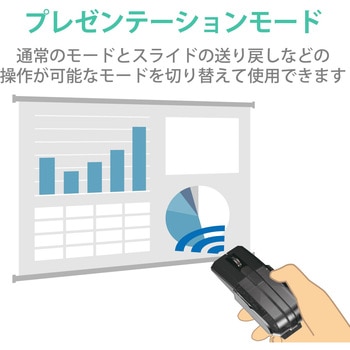 ワイヤレスマウス 無線 Bluetooth 5.0 3ボタン ブルーLED 静音 キャップクリップ  モバイル コンパクト チルト - エレコム