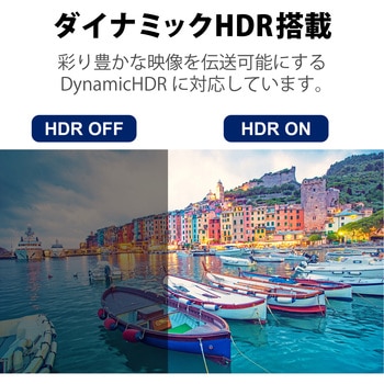 HDMI ケーブル HDMI2.1 ウルトラハイスピード スリム 8K4K対応 ブラック エレコム