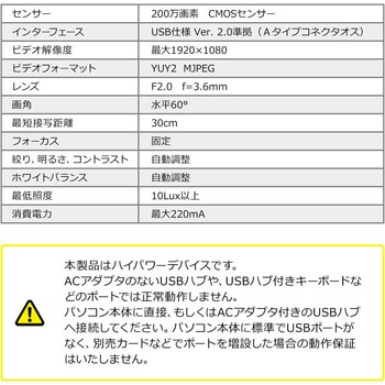 WEBカメラ サンワダイレクト