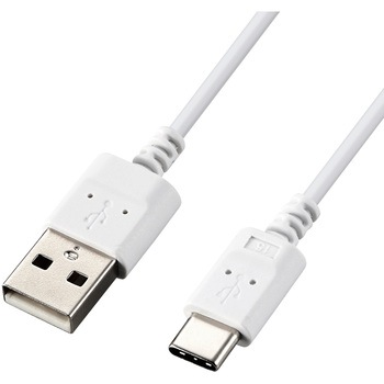 USBケーブル A-C USB2.0 スリム 極細 タイプC スマートフォン タブレット エレコム