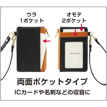 ファスナーポケット付きパスケース セキセイ