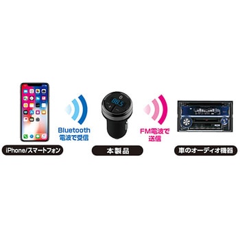 Bluetooth FMトランスミッター フルバンド カシムラ