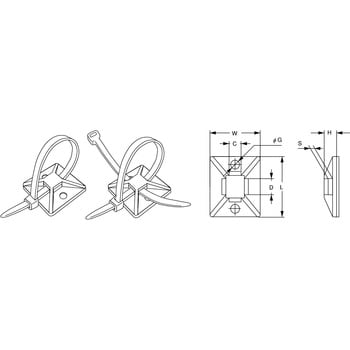 BS-20 タイベース 1袋(100本) エスジー工業 【通販サイトMonotaRO】