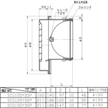 ユニックス ステンレス製 グリル【BSG250SBRDSP】丸型フラットカバー付