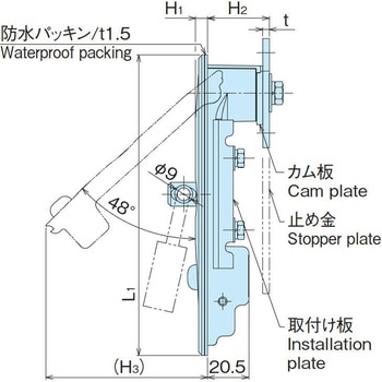 金具付きつまみタイプハンドル ホシモト