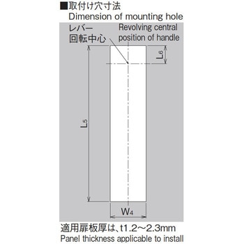 金具付きつまみタイプハンドル - ホシモト